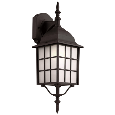 Trans Globe Lighting 4420-1 BK 1 Light Coach Lantern in Black